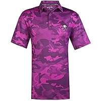 Tattoo Golf Purple Camo X Cool-Stretch Golf Shirt in XXX-Large