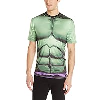 Marvel Incredible Hulk Men's Verde Rock T-Shirt, White Sublimated, X-Large