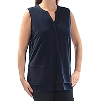 Women's Sleeveless Layered Top-I-M Indigo