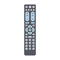 Universal Remote for Seniors, Elderly and Visually Impaired, Simple Use, Smart TV Compatible, 4 Device, Backlit, Brushed Graphite 71262