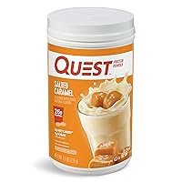 Quest Nutrition Salted Caramel Protein Powder; 26g Protein; 1g Sugar; Low Carb; Gluten Free; 1.6 Pounds; 24 Servings