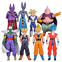 8pcs DBZ Goku Action Figures,Anime Mixed Characters,Animated Figurines,Figurines Collection Decorative Toys,PVC Materials,Fan Surprise,Children's Christmas Party Gifts,Birthday Party Gifts Supply