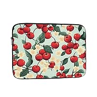 Laptop Sleeve 17 inch Cherry Pattern Print Laptop Case Briefcase Cover Slim Laptop Bag Shockproof Laptop Protective case for Travel Work