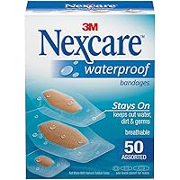 Waterproof Clear Bandages, Ultra-thin and Comfortable, Assorted Sizes, 50 Count