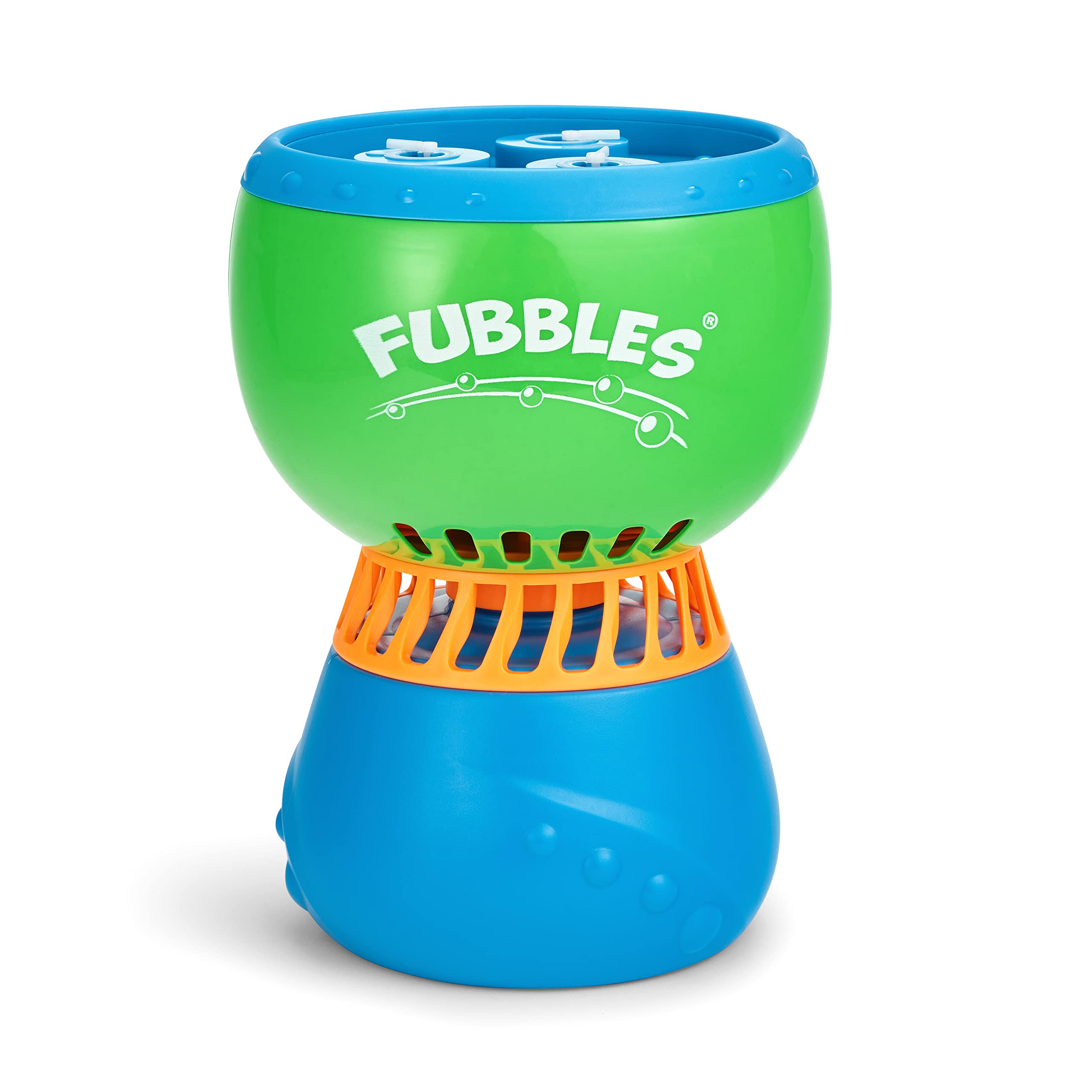 FUBBLES NO Spill Funfiniti Bubble Machine | Blows One Hour of Non Stop Bubbles |Amazon Exclusive Toy Set Includes 36oz of Non Toxic Refill Solution (Bubble Solution Bottle Colors Will Vary) Pack of 1