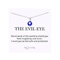 INOXPINK Evil Eye Necklace Gift Stainless Steel Necklace