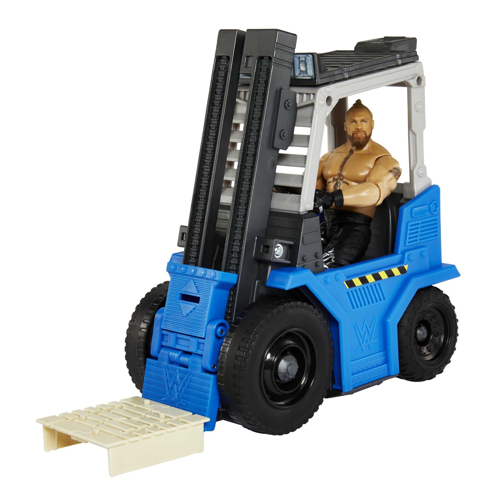 Mattel WWE Slam 'N Stack Forklift Wrekkin Vehicle Breakaway Forklift with WWE Brock Lesnar, for 6-Inch Action Figure
