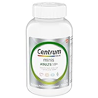 Centrum Minis Silver Multivitamin for Adults 50 Plus, Multimineral Supplement, Vitamin D3, B-Vitamins, Gluten Free, Non-GMO Ingredients, Supports Memory and Cognition in Older Adults - 320 Ct