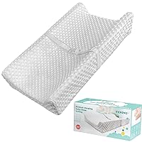 YENING Baby Diaper Changing Pad for Dresser Top with Cover Waterproof Lining Foam Contoured Changing Table Pads Topper 31