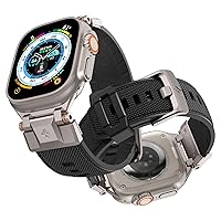 Spigen DuraPro Armor Designed for Apple Watch Band for Apple Watch Ultra2/Apple Watch Ultra 49mm, Series 9/8/SE2/7/6/SE/5/4/3/2/1 45mm/44mm/42mm Durable Metal Connector Band