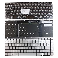 French Layout Backlit Silver Replacement Laptop Keyboard Compatible with HP Spectre 14-ea0028na