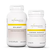 Bundle with Cortisol Manager, 30 Tablets - Stress Support Supplement with Ashwagandha* - & HPA Adapt, 120 Vegan Capsules - Support a Healthy Stress Response wit
