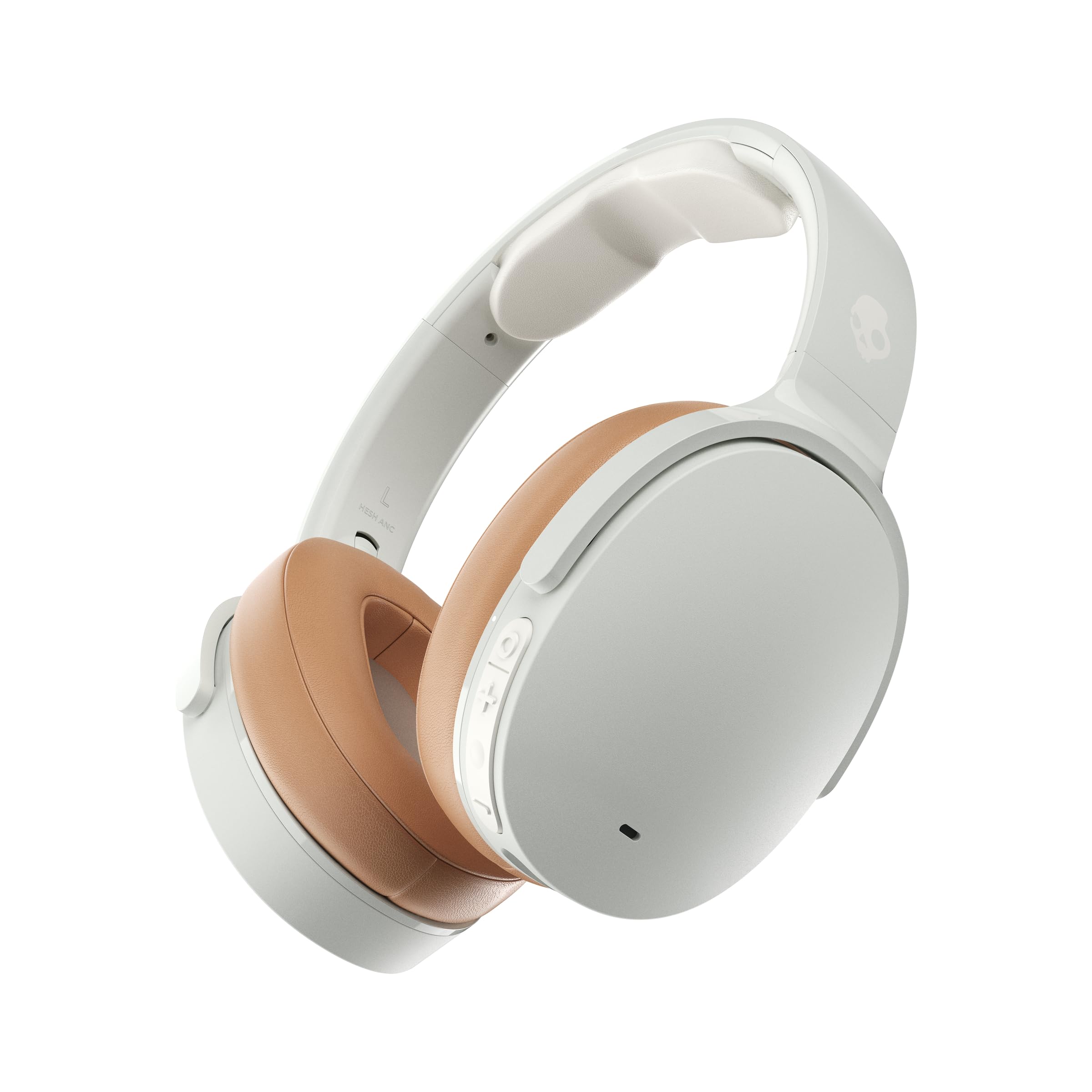 Skullcandy Hesh ANC Noise Canceling Over-Ear Wireless Headphones, 22 Hr Battery, Microphone, Works with iPhone Android and Bluetooth Devices - White