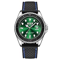 BOSCK Men's Watch, Analog Men's Watch 44mm Large dial Easy to Read Business Watch, Classic Luxury 30M Waterproof Men's Watch