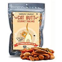 Cat Butt Gourmet Trail Mix - Premium Snack Munch for Cat Lovers Gift Basket, Funny Crazy Cat Lady Gag Gift from Friends, Stocking Stuffers Crunchy Spicy Salty Snacks Gifts