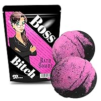 Boss Btch Premium Bath Bombs - Boss Lady - Giant Bath Fizzers for Women - Huge Handcrafted - Boss Gifts