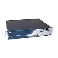 Cisco 3800 Series Integrated Services Router 3825 w/AC+POE,2GE,1SFP, 2NME, 4HWIC, IP Base, 64F/256D - with Cisco Care - CISCO3825-AC-IP-RF (Refurbished)
