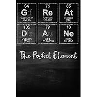 Great Dane The Perfect Element: Pet Health Record, Periodic Table Inspired Dog Vaccination and Shot Record Note Book, Complete Puppy and Dog Immunization Schedule and Record in Chalkboard Style
