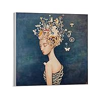 Duy Huynh Flowers And Girls Art Poster Wonderful Fantasy Art Poster (6) Canvas Poster Bedroom Decor Office Room Decor Gift Unframe-style 10x10inch(25x25cm)