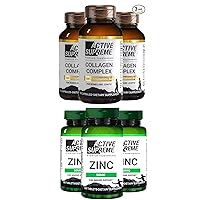 3 Pack of Collagen Type 2 + 3 Pack ZINC Citrate 50 MG