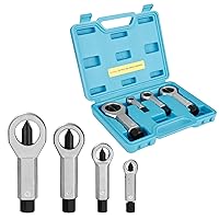 DURATECH 4 Pcs Metal Nut Splitter Kit, Heavy Duty Splitter Breaker Manual Pressure Nut Cracker Remover Extractor Tool, Comes with Portable Box (Size: 9-12mm, 12-16mm, 16-22mm, 22-36mm)