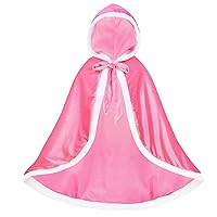 Zando Princess Hooded Cape Cloaks Dress Up for Kids