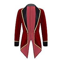 Kids Boys Medieval Prince Costume Tailcoat Steampunk Gothic Tuxedo Jacket Coat Festival Halloween Fancy Dress