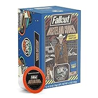 Bones Coffee Company Flavored Coffee Bones Cups Wasteland Crunch Flavored Pods Chocolate Candy Bar Flavor | 12ct Single-Serve Coffee Pods Inspired From Fallout Series