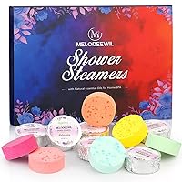 Aromatherapy Shower Bombs, Natural Essential Oil Shower Steamers Bulk 12 Pack, Stress Relief Self Care Gifts for Mom & Her Birthday, Men & Father's Day