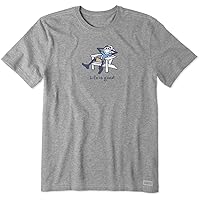 Men's Crusher T, Short Sleeve Cotton Graphic Tee Shirt, Adirondack Jake