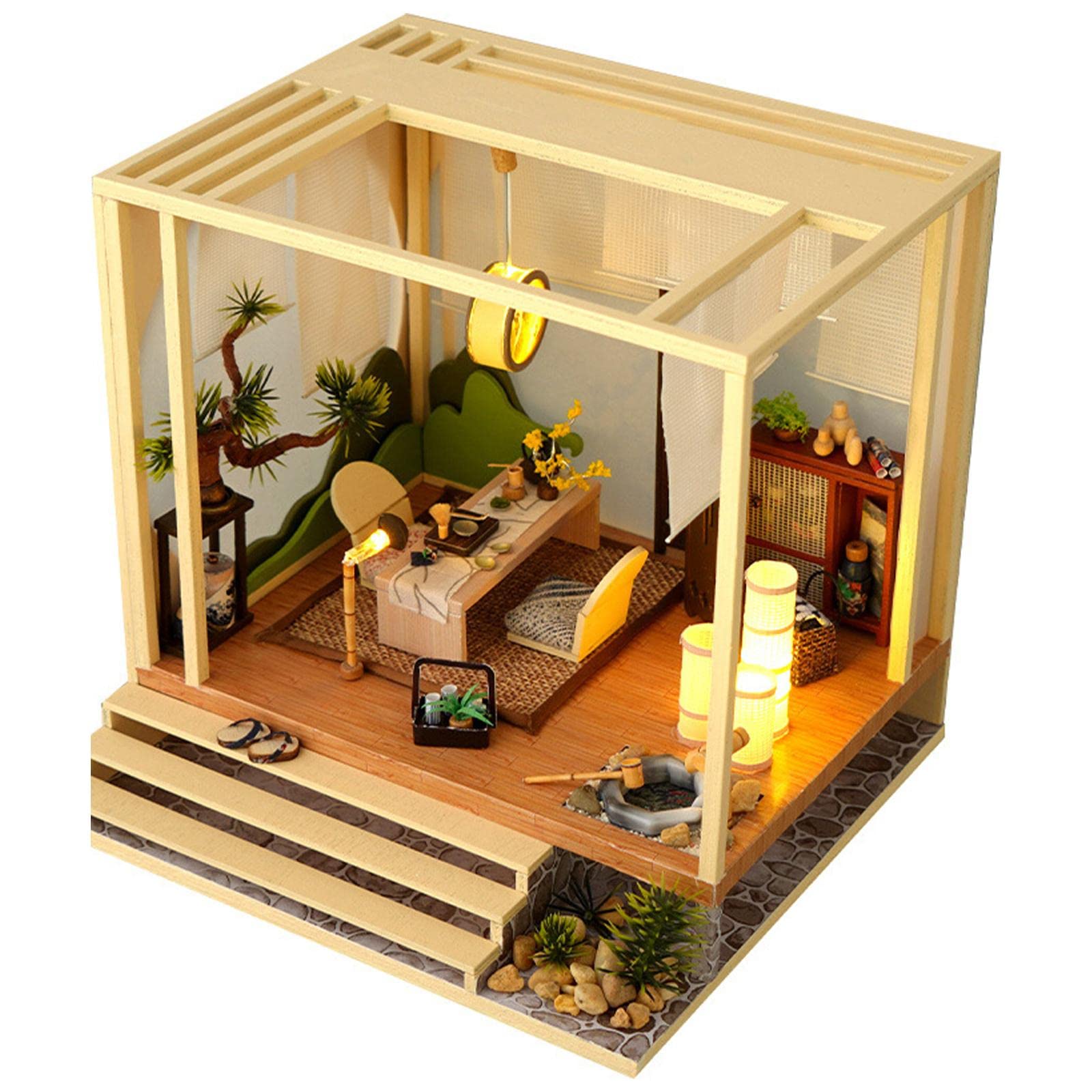 Mua GUOOL DIY Dollhouse Kit for Home Decor Gift Japanese Style ...