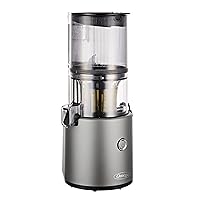Juicer Easy Clean Slow Masticating Cold Press Vegetable and Fruit Juice Extractor Effortless Series for Batch Juicing with Extra Large Hopper for No-Prep, 68-Ounce Capacity, 150-Watts, Gray