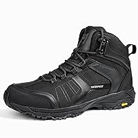 FREE SOLDIER Waterproof Hiking Boots for Men Black Boots Hiking Shoes for Men