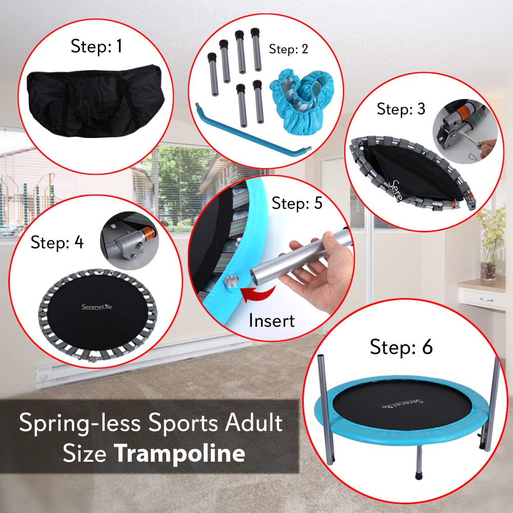 SereneLife Portable & Foldable Trampoline - 40