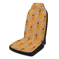 Ancient Egyptian Gods and Hieroglyphs Car Seat Covers Comfortable Car Seat Protector Interior for Fit Most Automotive 1PCS