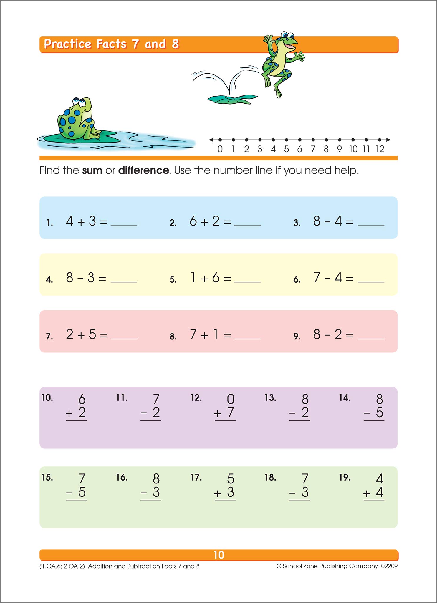 School Zone - Addition & Subtraction Workbook - 64 Pages, Ages 6 to 8, 1st & 2nd Grade Math, Place Value, Regrouping, Fact Tables, and More (School Zone I Know It!® Workbook Series)