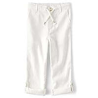 Gymboree,and Toddler Drawstring Linen Pants,Simply White,18-24 Months