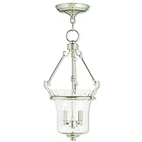 Livex Lighting 50922-35 Americana Two Light Pendant from Cortland Collection in Polished Nickel Finish