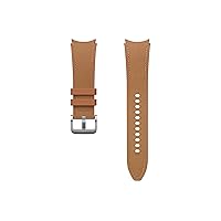 SAMSUNG Galaxy Watch 6, 5, 4 Series Hybrid Eco Leather Band, T-Buckle Closure for Men and Women, Smartwatch Replacement Strap, Durable, One Click Attachment, Medium/Large, ET-SHR96LDEGUJ, Camel