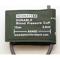 Durable Reusable Neonate Blood Pressure Cuffs Availabe in 5 Size , Also Good for Veterinary Use (Size 5 (8.9-15 CM) (3.5.-5.9 inch))
