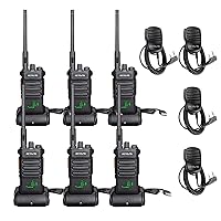 Retevis RT86 Two Way Radios Long Range Rechargeable,High Power Heavy Duty 2 Way Radios(4 Pack) Bundle with Retevis RT86 Two Way Radios(2 Pack)