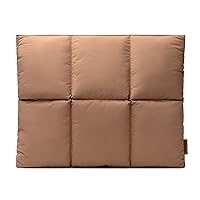 Comfyable Puffy Laptop Sleeve 15 Inch 16 Inch, Quilted Puffer Laptop Carrying Case for Women, Pillow Case Compatible for MacBook Air 15 in M3 2024 & MacBook Pro 16 in 2023 M3, 16 in Puff Cover, Brown