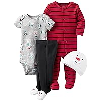 Carter's Baby Boys 4 Pc Sets 126g406, Red, NB