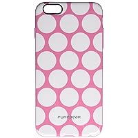 Puregear Motif Series Case for iPhone 6 Plus/6s Plus - Retail Packaging - Pink/White Dot