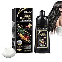 Black Hair Dye Shampoo,3 in 1 Hair Dye Shampoo for Men and Women,Multipurpose Long Lasting Instant Coverage Hair Color Shampoo for Gray Hair（100ML）