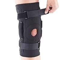 Rite Aid Hinged Knee Brace with Adjustable Straps, One Size Fits All - Pack of 1 | Knee Support for Pain and Stability