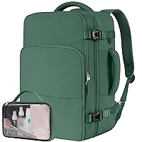 Travel Backpack, Carry-on Backpack Airline Approved, Personal Item Bag,Hiking Backpack Women Men, Business Work Gym Weekender Daypack Bag,Dark Green