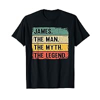 James The Man The Myth The Legend - Retro Gift for James T-Shirt