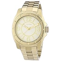 Tommy Hilfiger Men's Fashion 1781139-Women's Quartz Analogue Watch-Stainless Steel Strap-Gold Plated