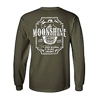 Moonshine Tennessee Whiskey Long Sleeve Novelty T-Shirt America South Drinking